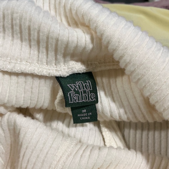 Wild Fable Ivory Ribbed Top - Picture 2 of 3